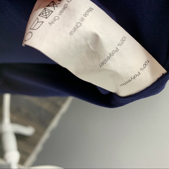 Thakoon Collective Womens Navy Top Flowy Blouse 6 - Picture 4 of 5